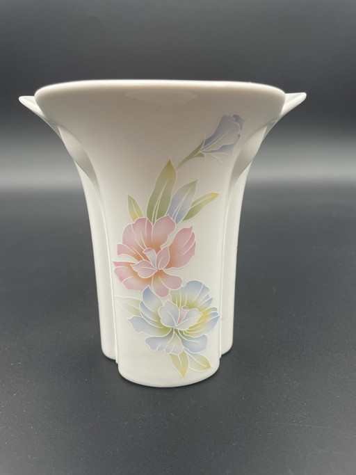 Arzberg Porcelain Vase in Flower Shape – Pastel Floral Decor – 13.5 cm – vazen