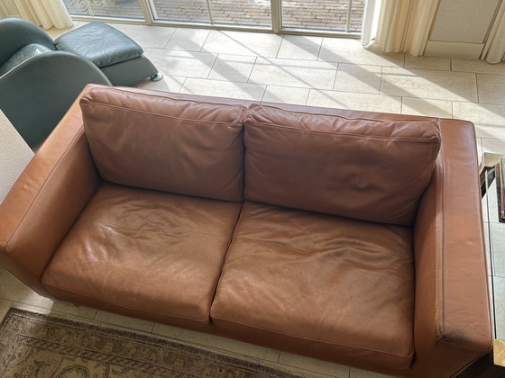 Image 1 of Molinari 2-Seater And 3-Seater Cognac Leather