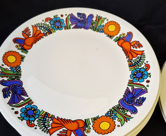 Image 1 of 8 platos llanos Acapulco Villeroy & Boch, grandes, 24 cm