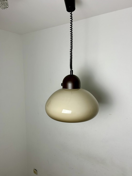 Vintage Herda pendant lamp with mushroom shade
