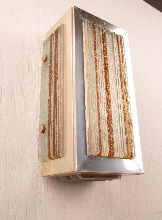 Mid Century Modern Wall Light by Albano Poli for Poliarte Chrome Version – Glass (photo 12 of 14)