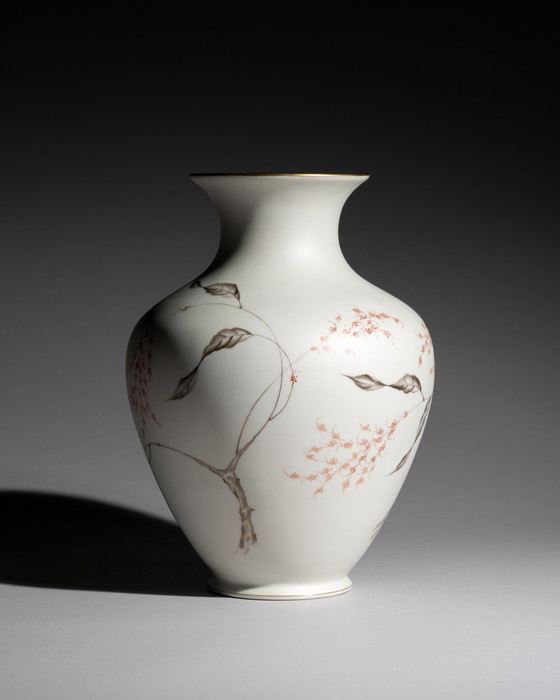 Image 1 of Rosenthal Fritz von Stockmayer Vase Duo Seidenglasur Handbemalt Signatur 2WW