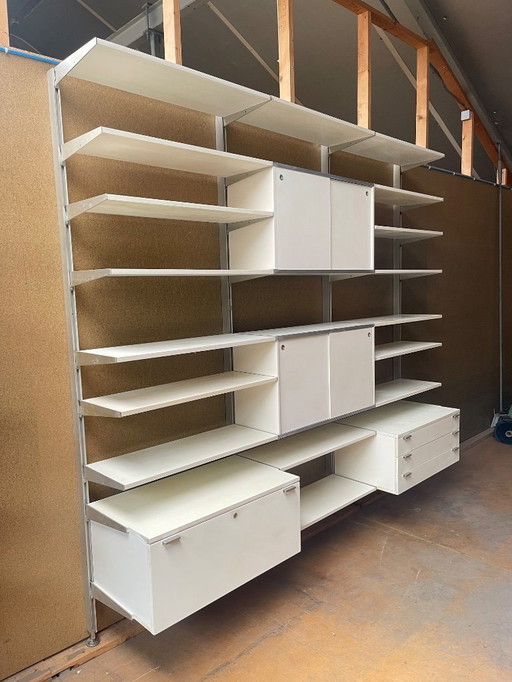 1960s George Nelson modular shelf system for Herman Miller