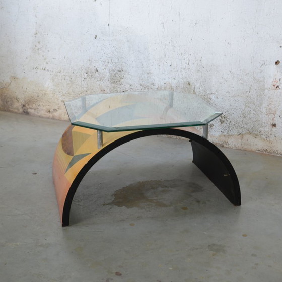 Image 1 of 1x geometrical print side table