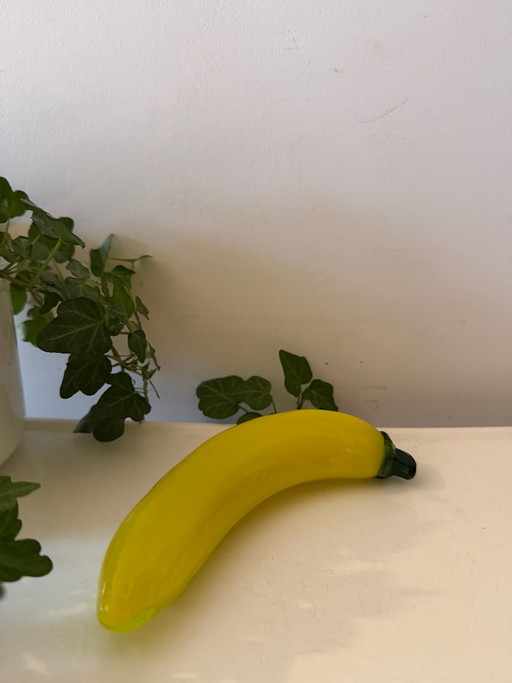 Frutto in vetro di Murano, banana
