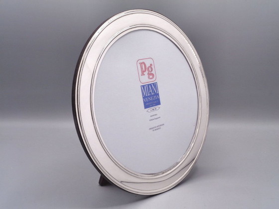 Image 1 of 925er Silberrahmen, 17x17 cm, rund