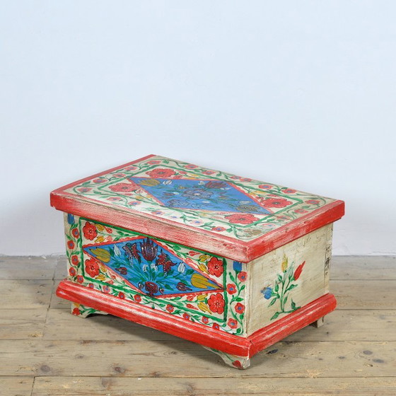 Piccola Cassapanca Folk Art, Circa 1950 – Armadi contenitori, Wood (photo 4 of 10)