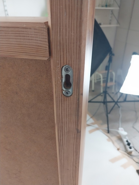 Image 1 of 1 x grand miroir suédois en pin des années 1970