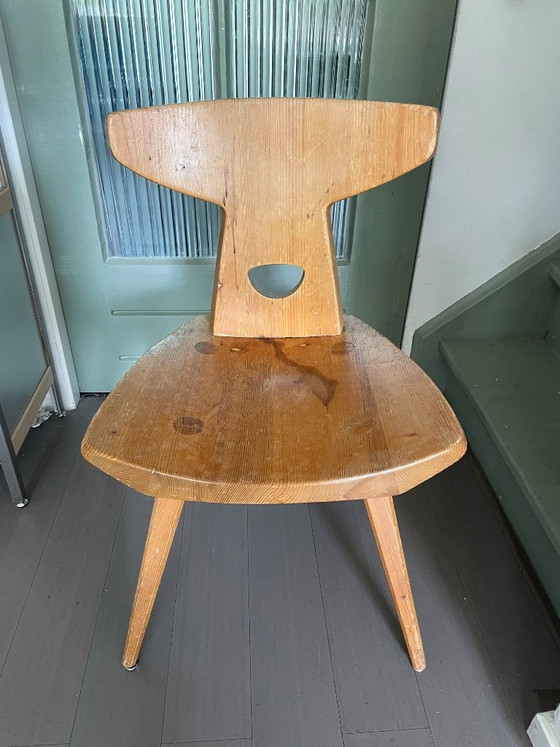 Jacob Kielland-Brandt Pine Chair 1960's – Chairs and lounge chairs, Wood (photo 5 of 6)