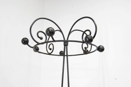 Image 1 of Vintage Italian Iron Coat Rack 1980s