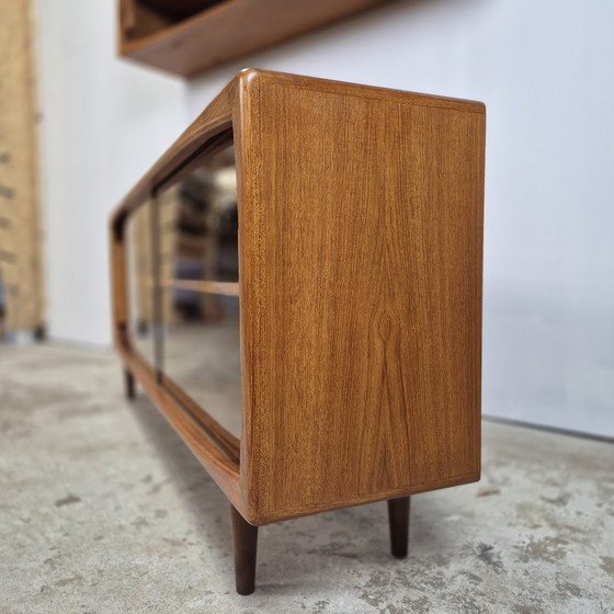 Image 1 of Dyrlund vintage 1960s Danish sideboard, dresser, wall unit display cabinet