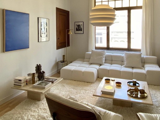 Travertine coffee table - Table basse en travertin