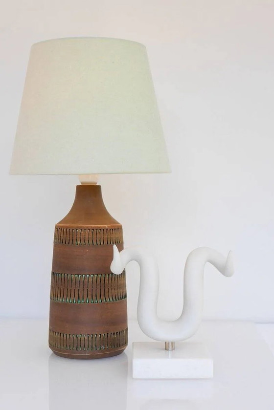 Image 1 of Mid-century modern Scandinavian pottery table lamp by Anagrius, 1970s