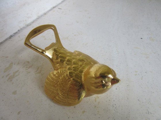 BMF Alemania Occidental Abrebotellas Pájaro dorado Gorrión Spatz – Accesorios de mesa, Metal, Brass (photo 4 of 7)