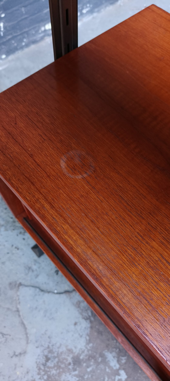 Image 1 of Vintage Teak Jaren 60 Deens Scandinavisch Boekenkast Roomdivider