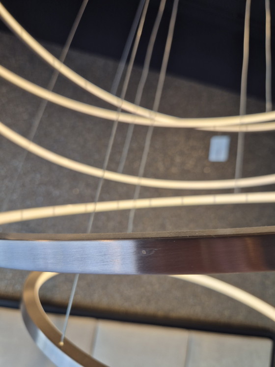Maretti Pendant Lamp Luxury Rings - Bronze - 5 Rings on Ceiling Plate (photo 8 of 9)
