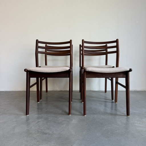 Ensemble de chaises danoises vintage Mogens Hansen