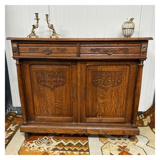 Image 1 of Prachtige antieke eikenhouten kast