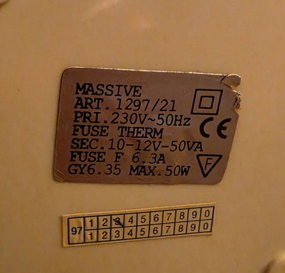 Vintage Massive desk lamp 90s, Metal, Plastic, Black (photo 8 of 15)