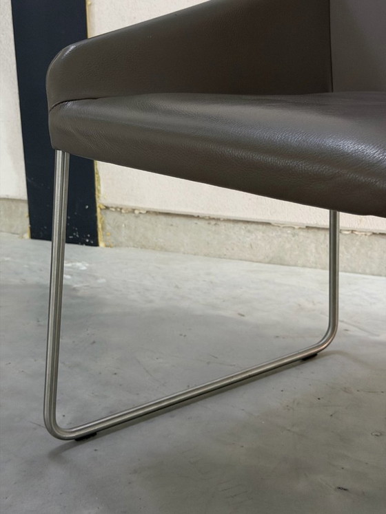 Set Design On Stock Vico - come nuovo – Sedie da pranzo, polished steel, Pelle (photo 11 of 12)