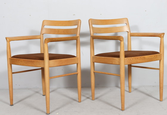 Image 1 of 6er Set Stühle/Esszimmerstühle Von H.W. Klein Für Bramin, Dänemark, 1970er Jahre