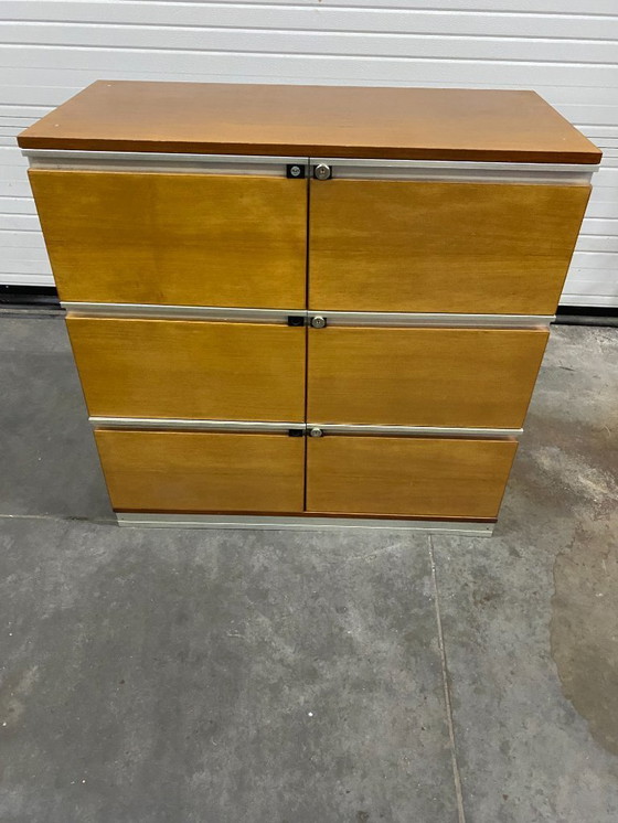 Image 1 of Desk with file cabinet and photo brochure MIM