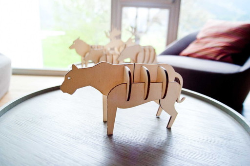 Puma - wooden ornament Made in Italy by Ulap design