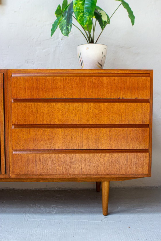 Image 1 of Credenza/cassettiera vintage in teak, stile danese di metà secolo, anni '60.