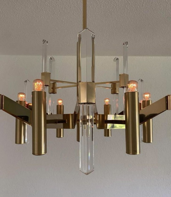 Image 1 of Plafonnier vintage Gaetano Sciolari 70s