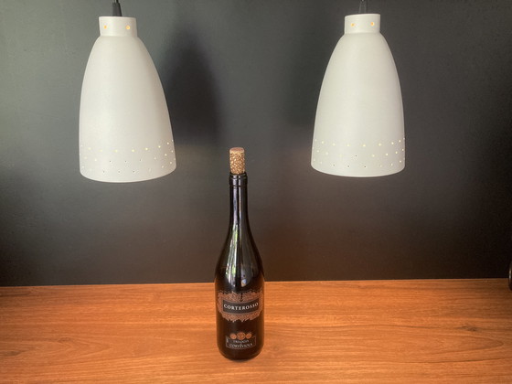 Image 1 of 2x Philips vintage hanglampen jaren 50/60