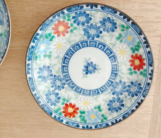Ensemble de 2 soucoupes vintage en porcelaine Arita Imari japonaise – Objets déco (photo 3 of 11)