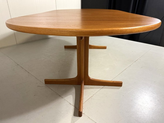 Image 1 of K.E. Ekselius large extendable oak dining table J.O. Carlsson Sweden