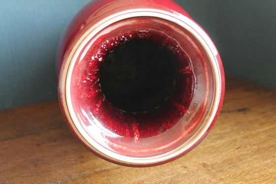 Image 1 of Antique Chinese "sang de boeuf" vase. (one of 2 available)