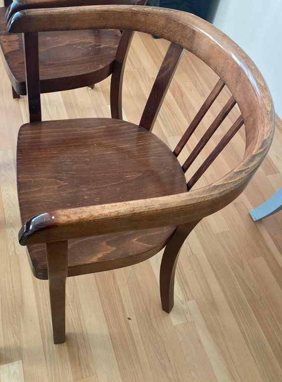 Image 1 of 4 vintage Thonet stoelen