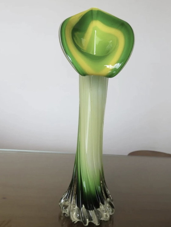 Image 1 of Vase, Soliflore " Arum " In Glass