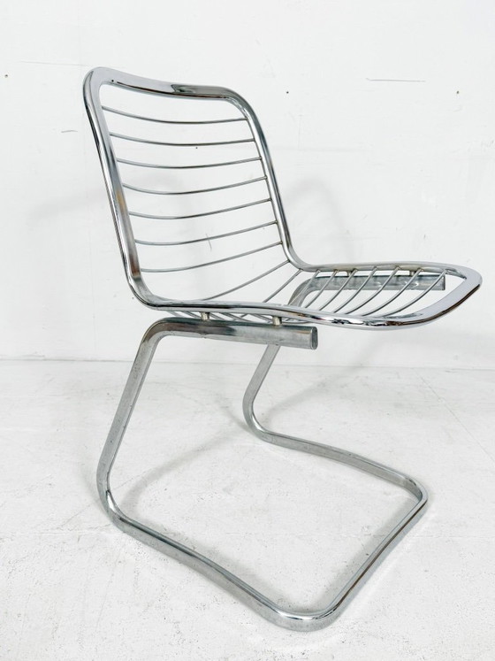 Image 1 of Set di 4 sedie a sbalzo disegnate da Gastone Rinaldi per Rima, modello: 'Sabrina', anni '70, Italia.