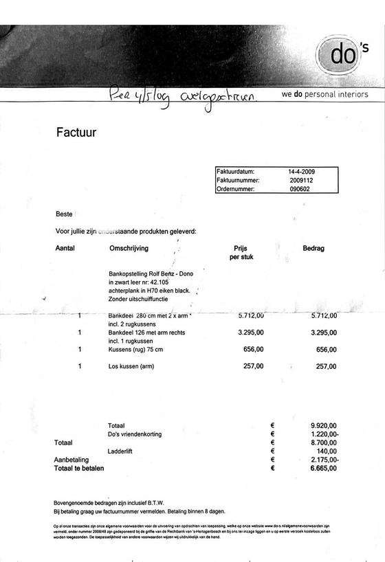 Image 1 of Rolf Benz Dono