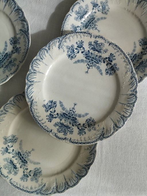 "Regencia": 6 platos de cena de piedra de hierro de St-Amand & Hamage