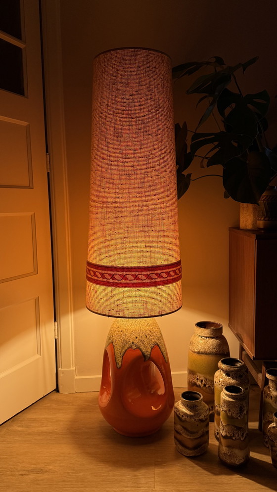 Image 1 of West Germany floor lamp with original shade