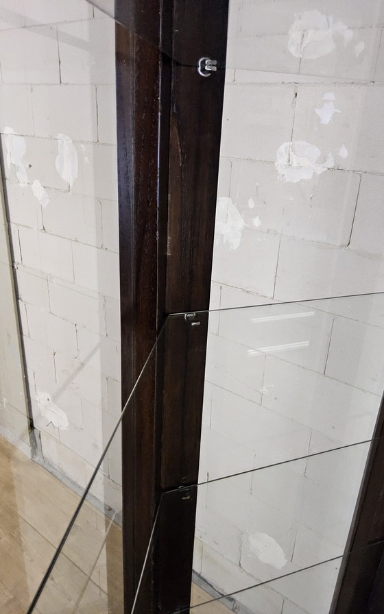 Image 1 of Vitrina antigua de madera de gran tamaño con forma hexagonal (alto 206 cm) (vitrina curiosa)