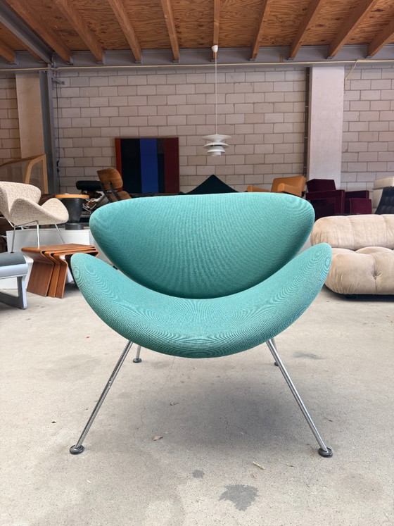 Rodaja de naranja Artifort (verde) – Sillones, Textile, Metal (photo 4 of 12)