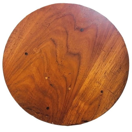 Image 1 of Antique art deco modernist side table coffee table walnut 1930's