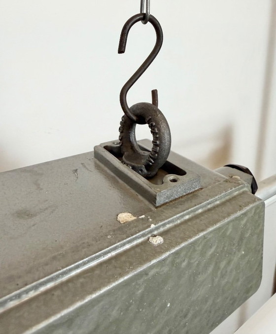 Image 1 of Lampada tubolare grigia industriale di Elektrosvit, anni '70