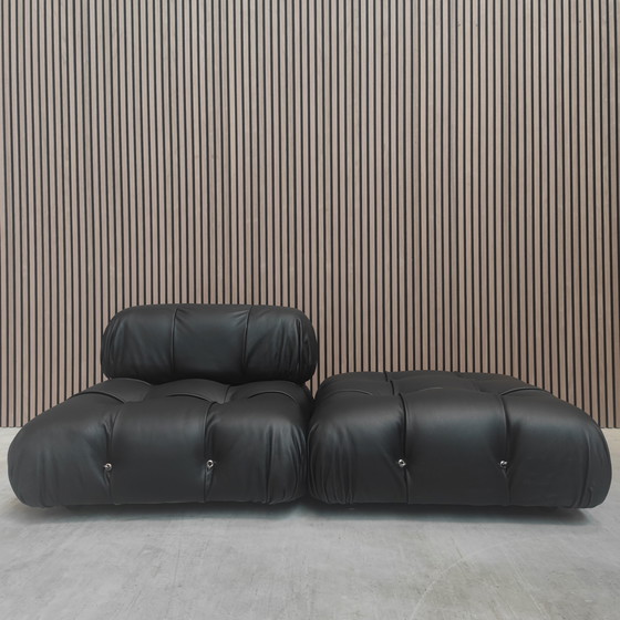 Image 1 of Vintage B&B Italia Camaleonda Element - Black Leather