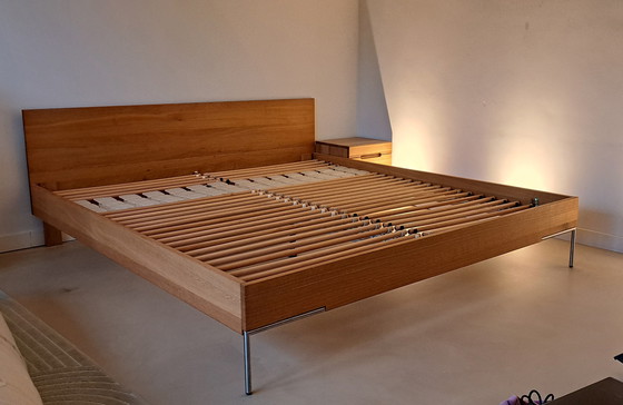 Image 1 of Massief eiken design bed 200x220 Loof/Tre Company  - gehele set