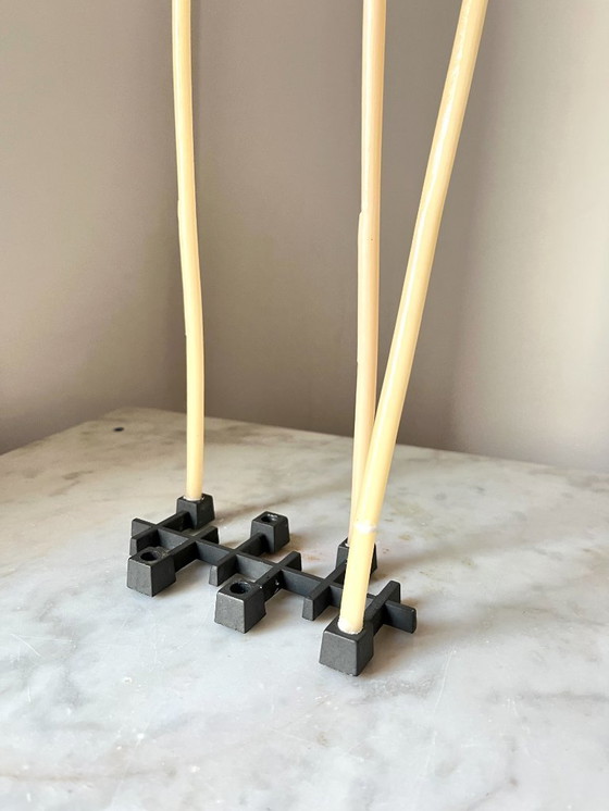 Image 1 of Vintage PARO Modular Candleholder by Jens Quistgaard – Danish Brutalist Cast Metal, 1970s