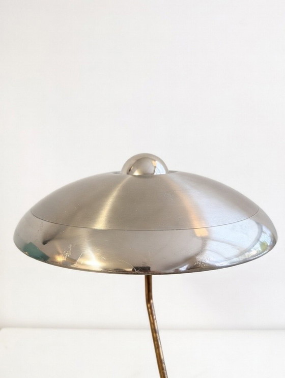 Image 1 of Louis Kalff for Philips - Romeo Desk Lamp (Rare Chrome Shade), 1950s