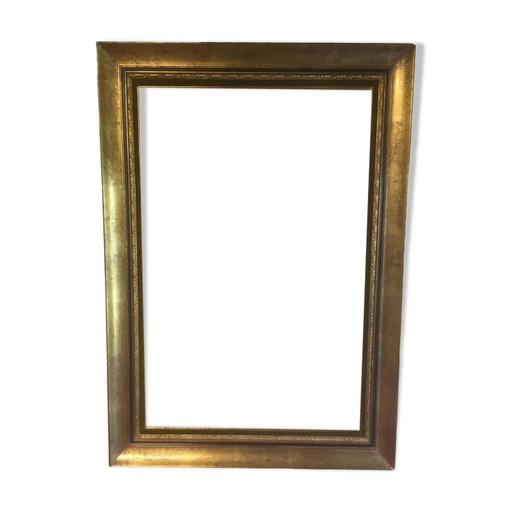 Gouden lijst in hout en stucwerk 110x78