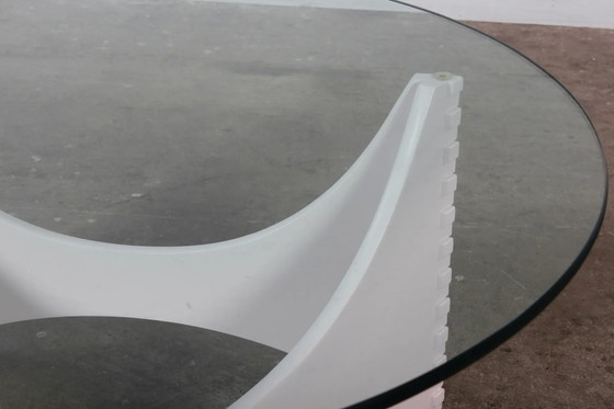 Vintage Space Age Salontafel Mid Century Design Jaren 70 – Wood, Glass (photo 5 of 12)