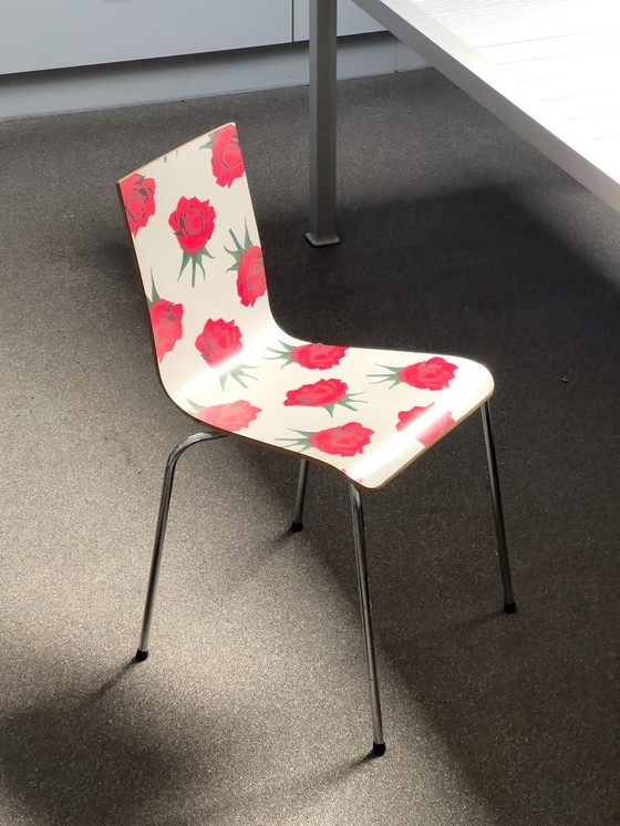 Image 1 of Set of 6 Vintage Design Chairs - Artist Series '90 – Arne Jacobsen Style